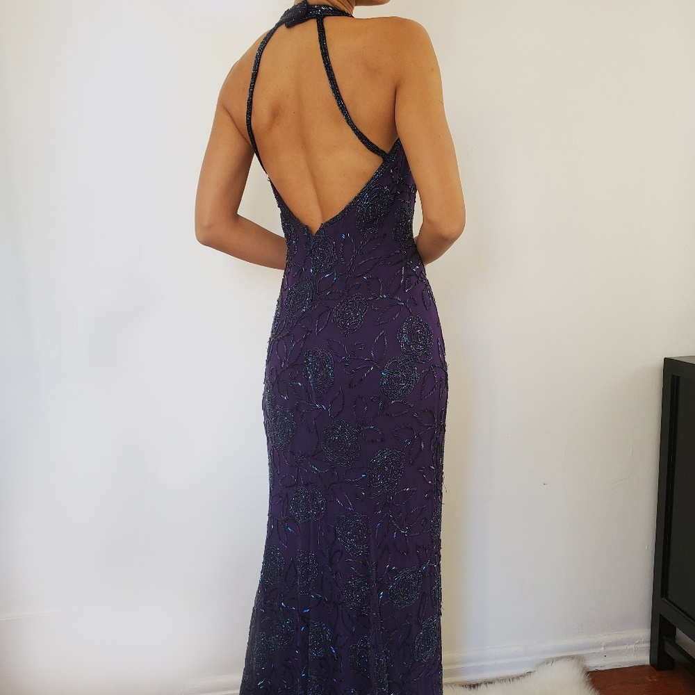 Purple Silk Dress vintage
